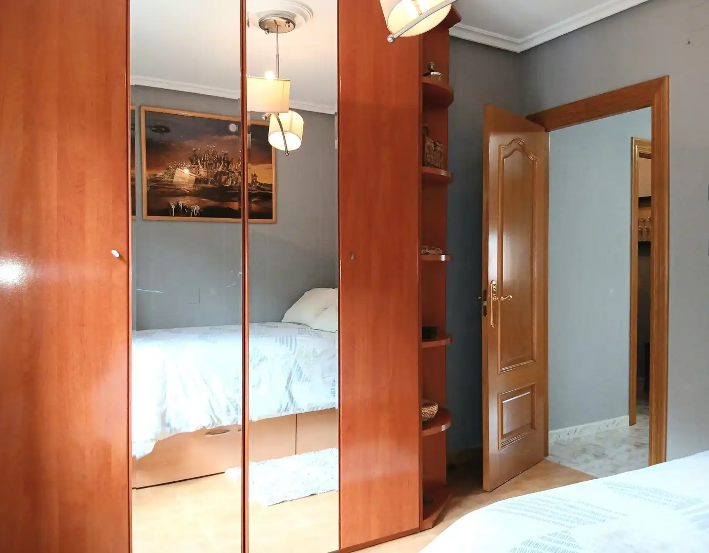 Bedroom of Flat for rent in San Martín del Rey Aurelio  with Heating, Storage room and Furnished