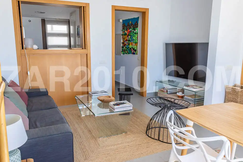 Sala d'estar de Apartament en venda en Mojácar amb Aire condicionat, Terrassa i Traster