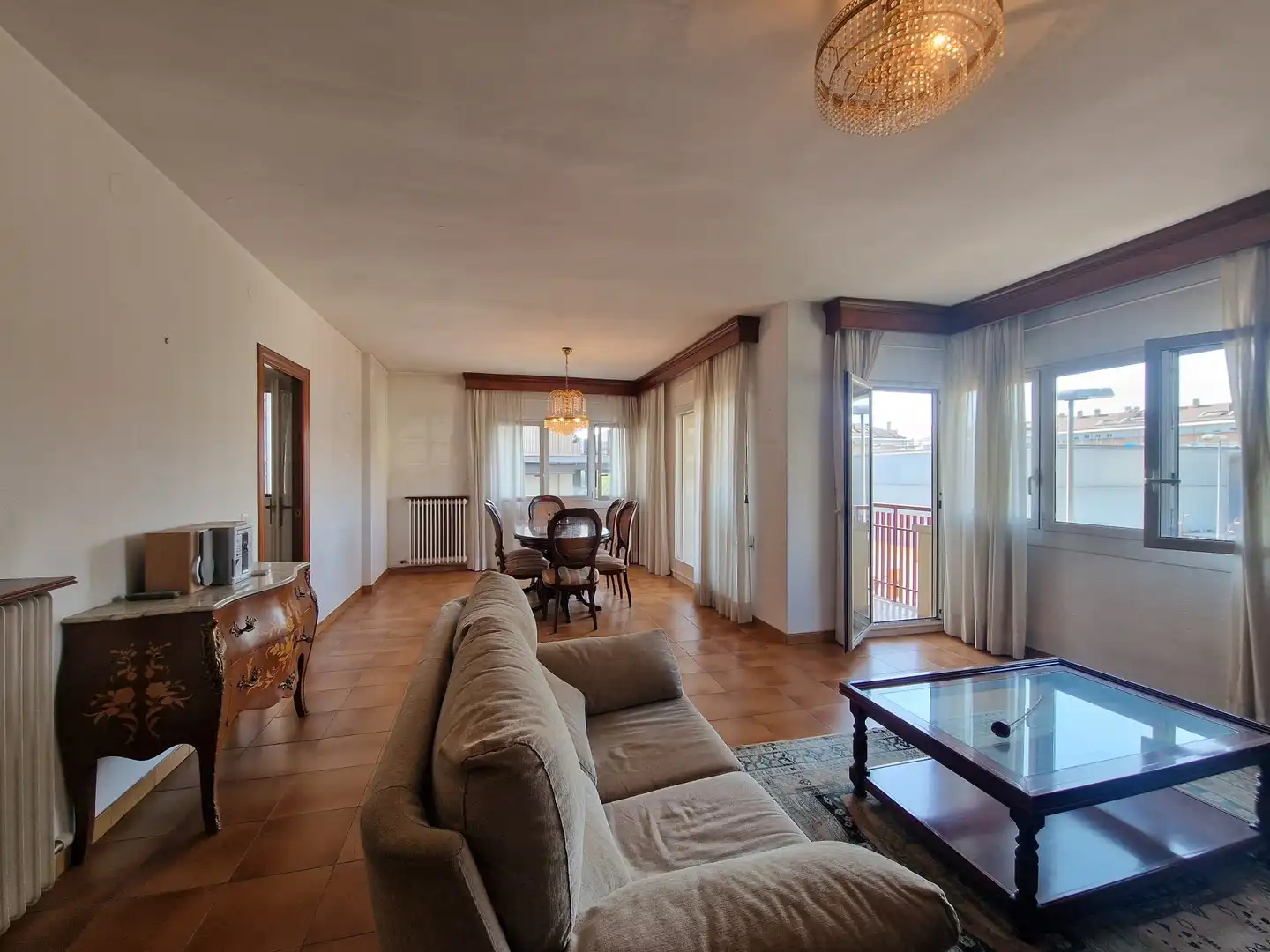 Living room of Flat for sale in Girona  with Heating, Storage room and Balcony
