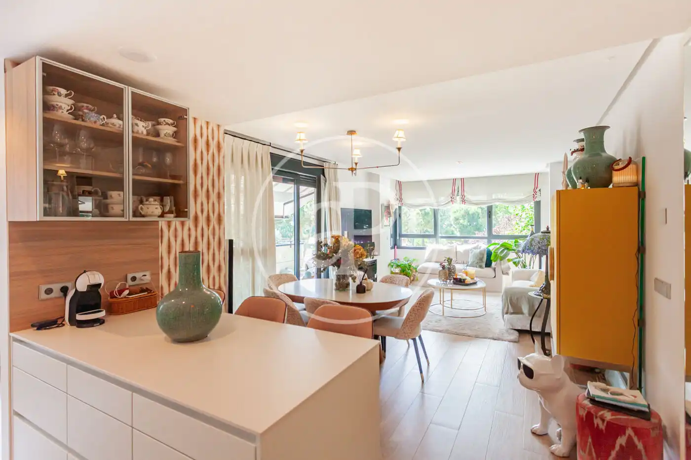Sala d'estar de Àtic en venda en Pozuelo de Alarcón amb Aire condicionat, Calefacció i Jardí privat
