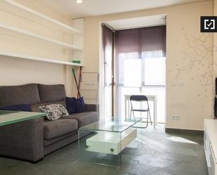 Living room of Flat to rent in  Madrid Capital  with Air Conditioner, Heating and Pets allowed