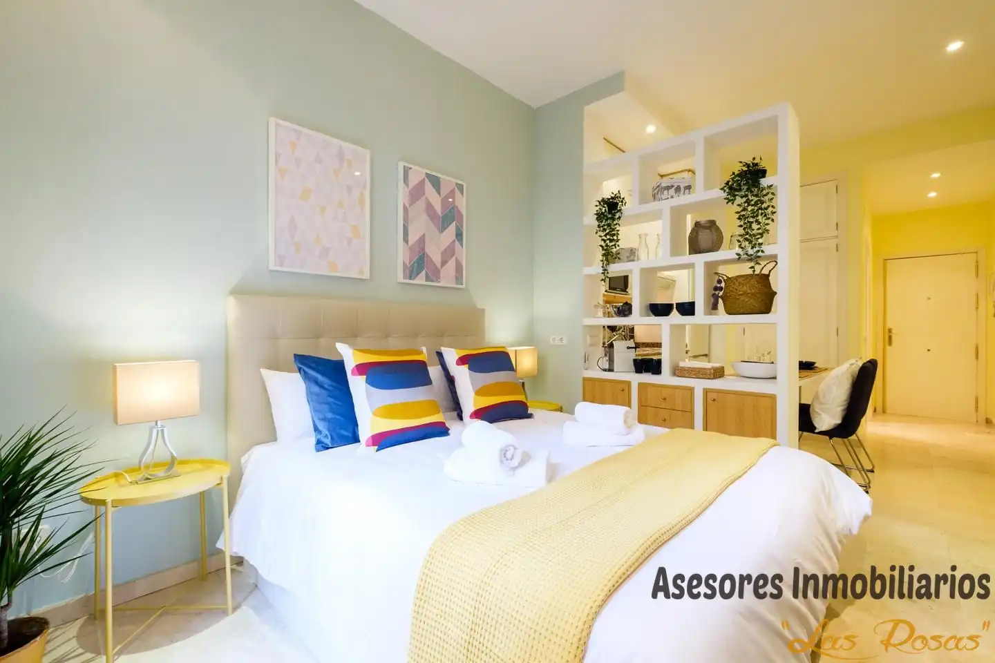 Schlafzimmer von Wohnung zur Miete in Madrid mit Klimaanlage und Möbliert