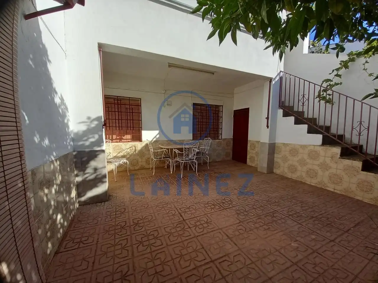 Vista exterior de Casa o xalet en venda en Puebla de Sancho Pérez amb Jardí privat, Terrassa i Traster