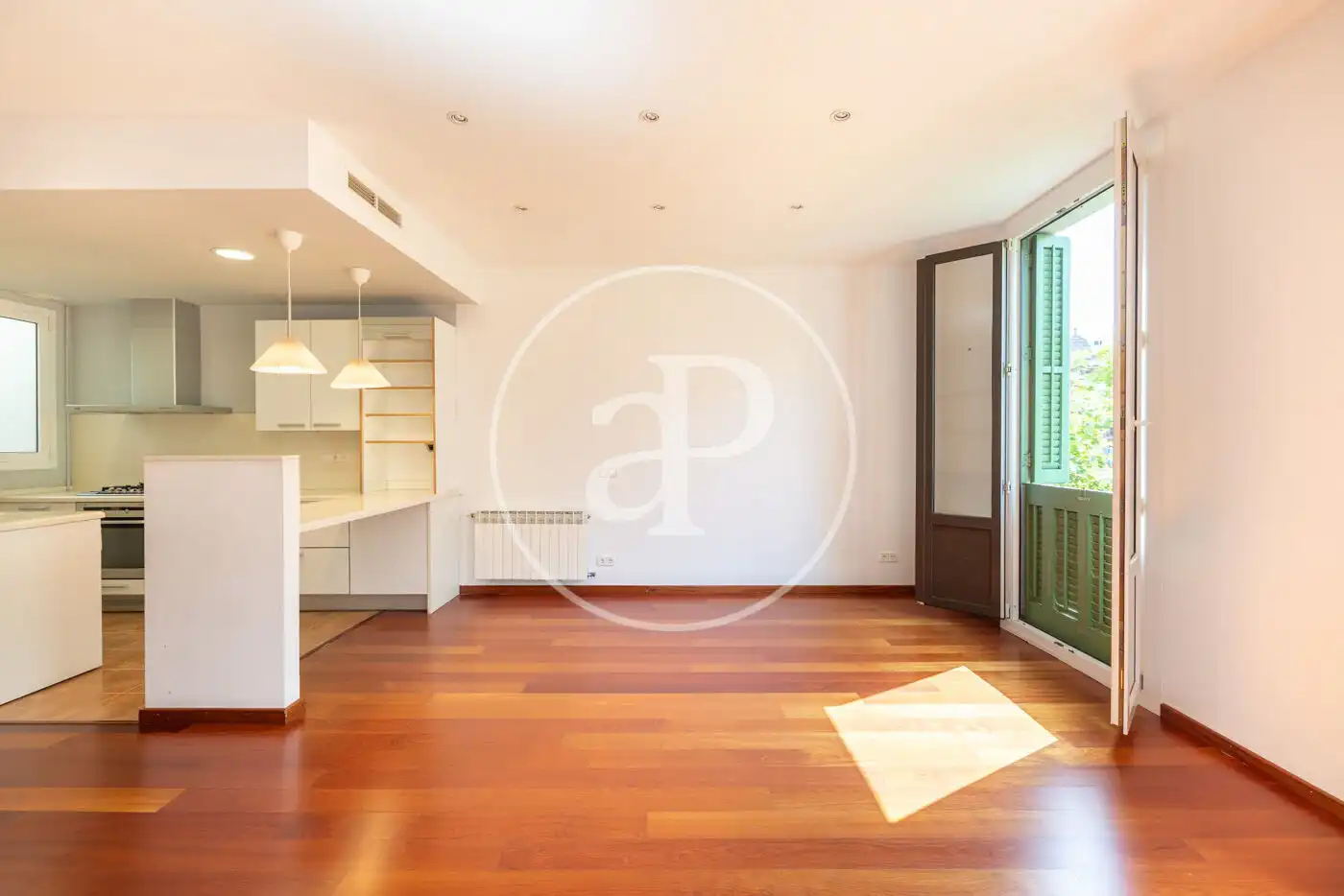 Sala d'estar de Pis en venda en Barcelona amb Aire condicionat, Calefacció i Balcó