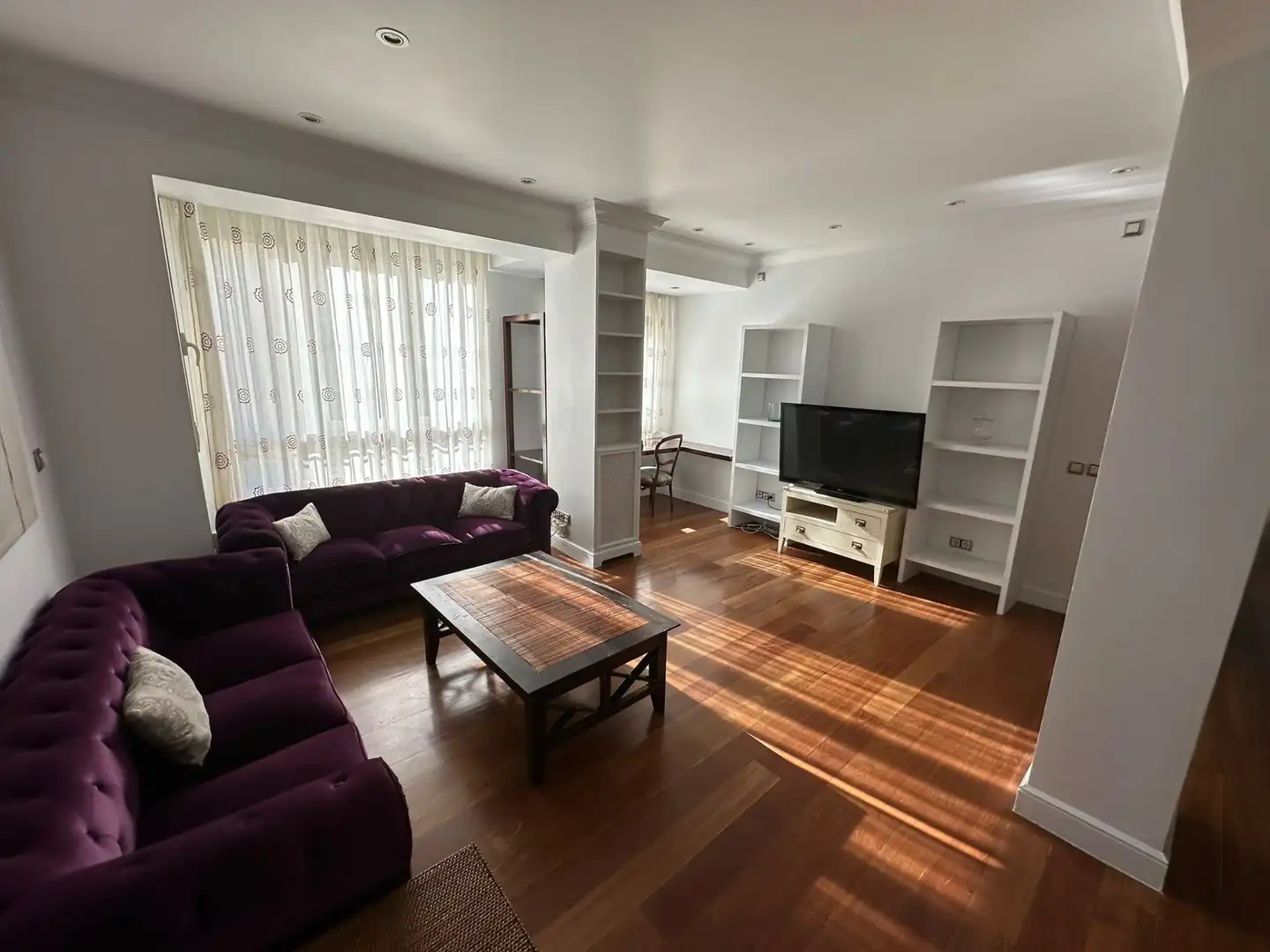 Sala de estar de Piso de alquiler en Madrid con Aire acondicionado, Calefacción y Parquet