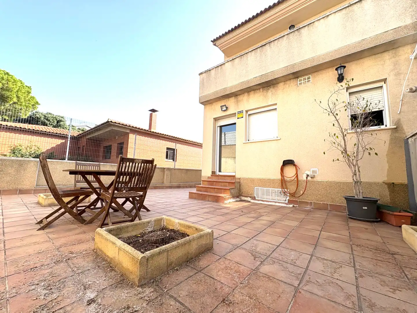 Terraza de Casa adosada en venta en La Pobla de Montornès   con Calefacción, Jardín privado y Terraza
