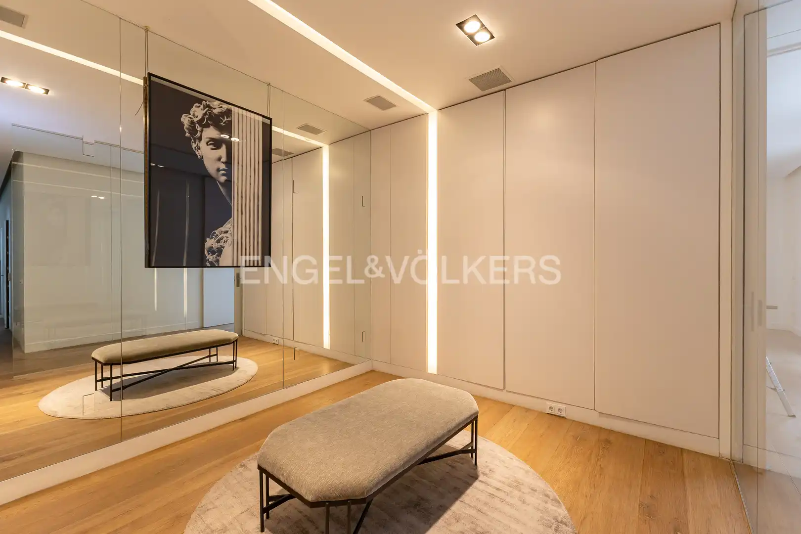 Sala d'estar de Àtic de lloguer en Madrid amb Aire condicionat, Calefacció i Terrassa