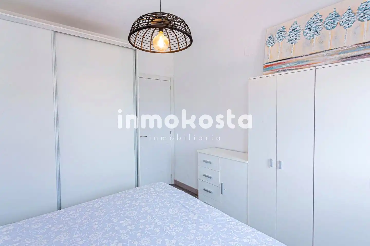 Schlafzimmer von Einfamilien-Reihenhaus zum Verkauf in La Nucia mit Klimaanlage, Privatgarten und Terrasse