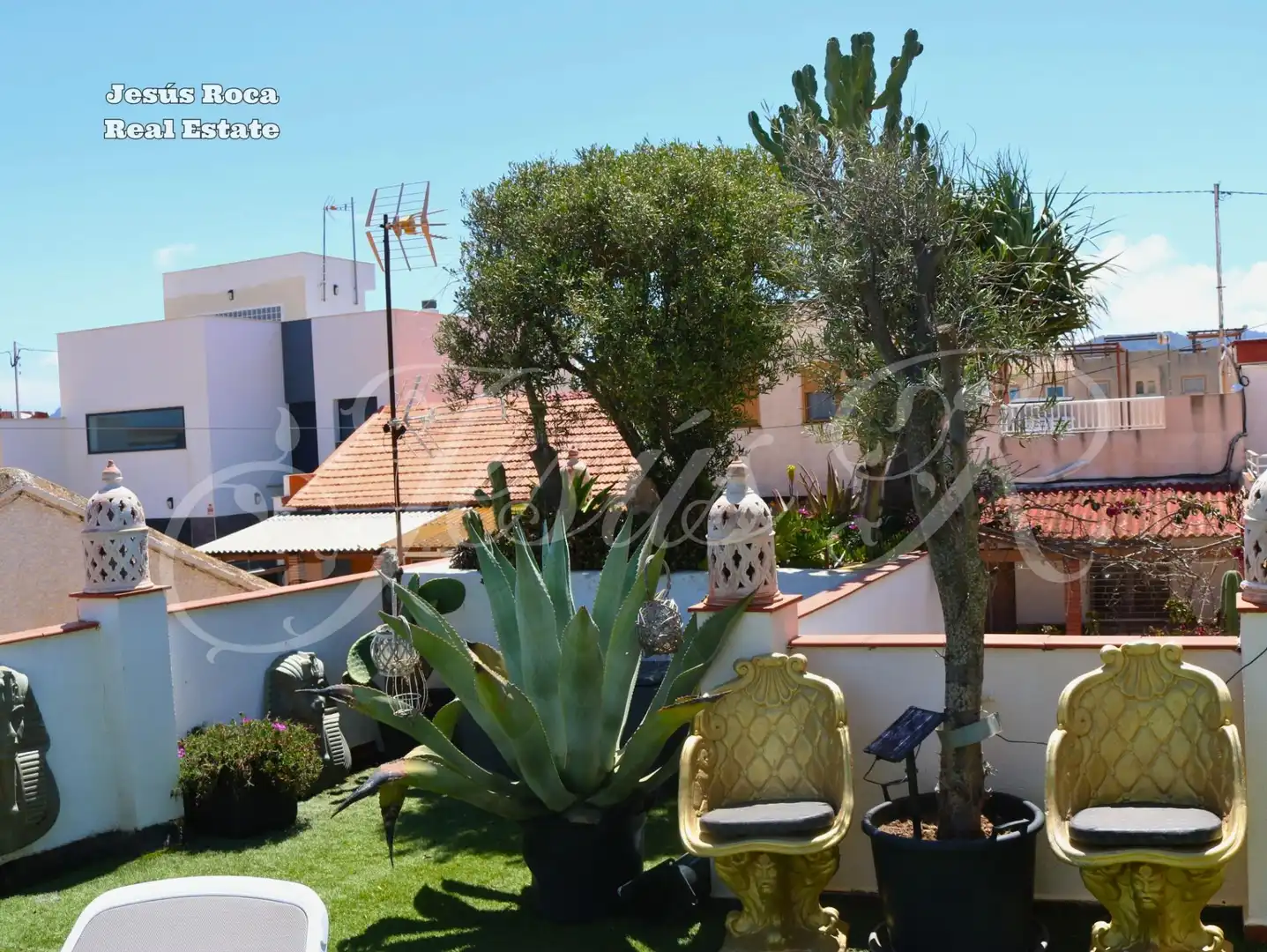 Terrasse von Einfamilien-Reihenhaus zum Verkauf in Cartagena mit Klimaanlage, Heizung und Terrasse