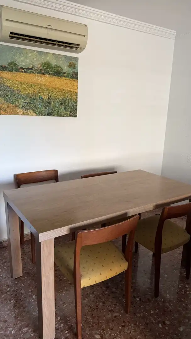 Esszimmer von Wohnung zur Miete in Valencia mit Terrasse, Möbliert und Waschmaschine