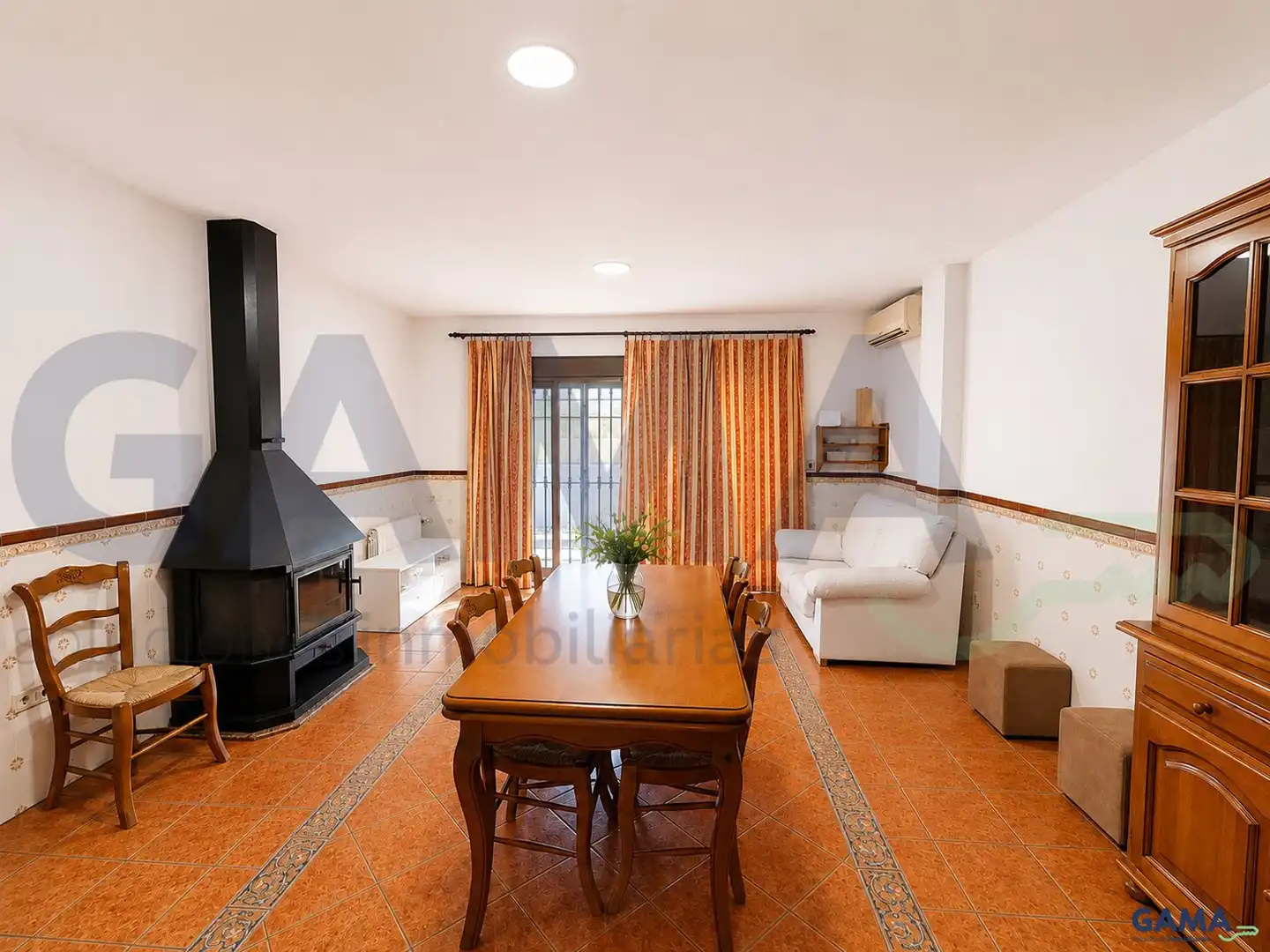 Sala de estar de Casa o chalet en venta en La Pobla Llarga con Aire acondicionado y Trastero
