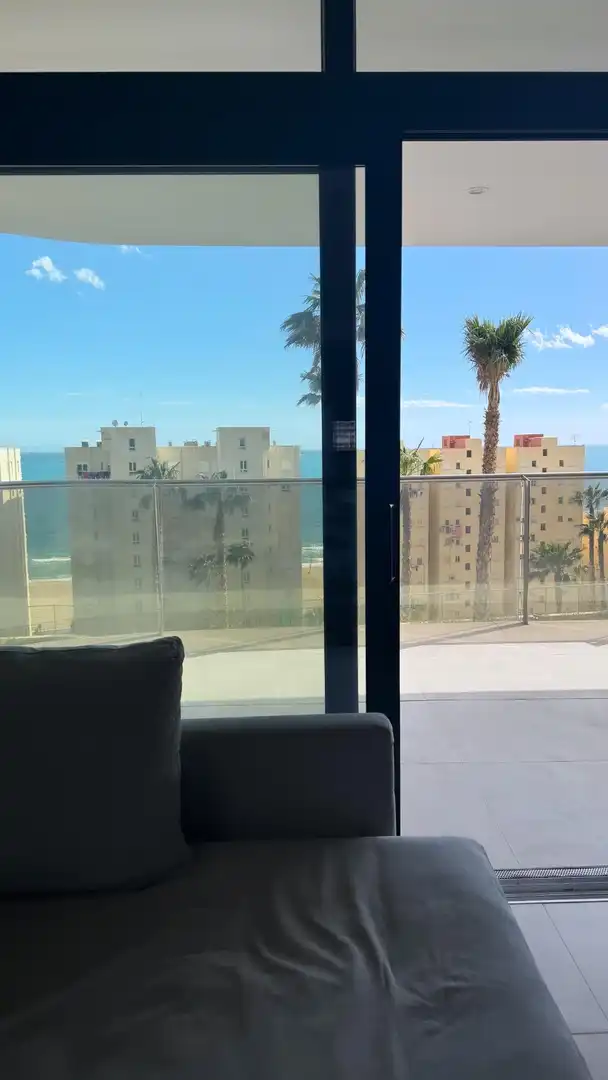 Balcony of Apartments for rent in Benidorm  with Air Conditioner, Heating and Private garden