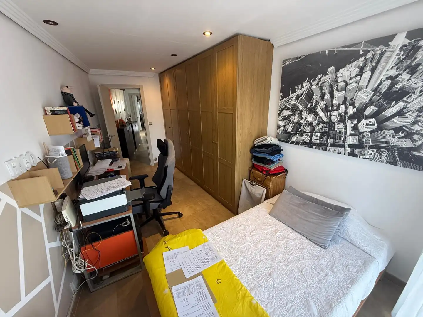 Schlafzimmer von Einfamilien-Reihenhaus zum Verkauf in L'Alfàs del Pi mit Klimaanlage, Privatgarten und Terrasse
