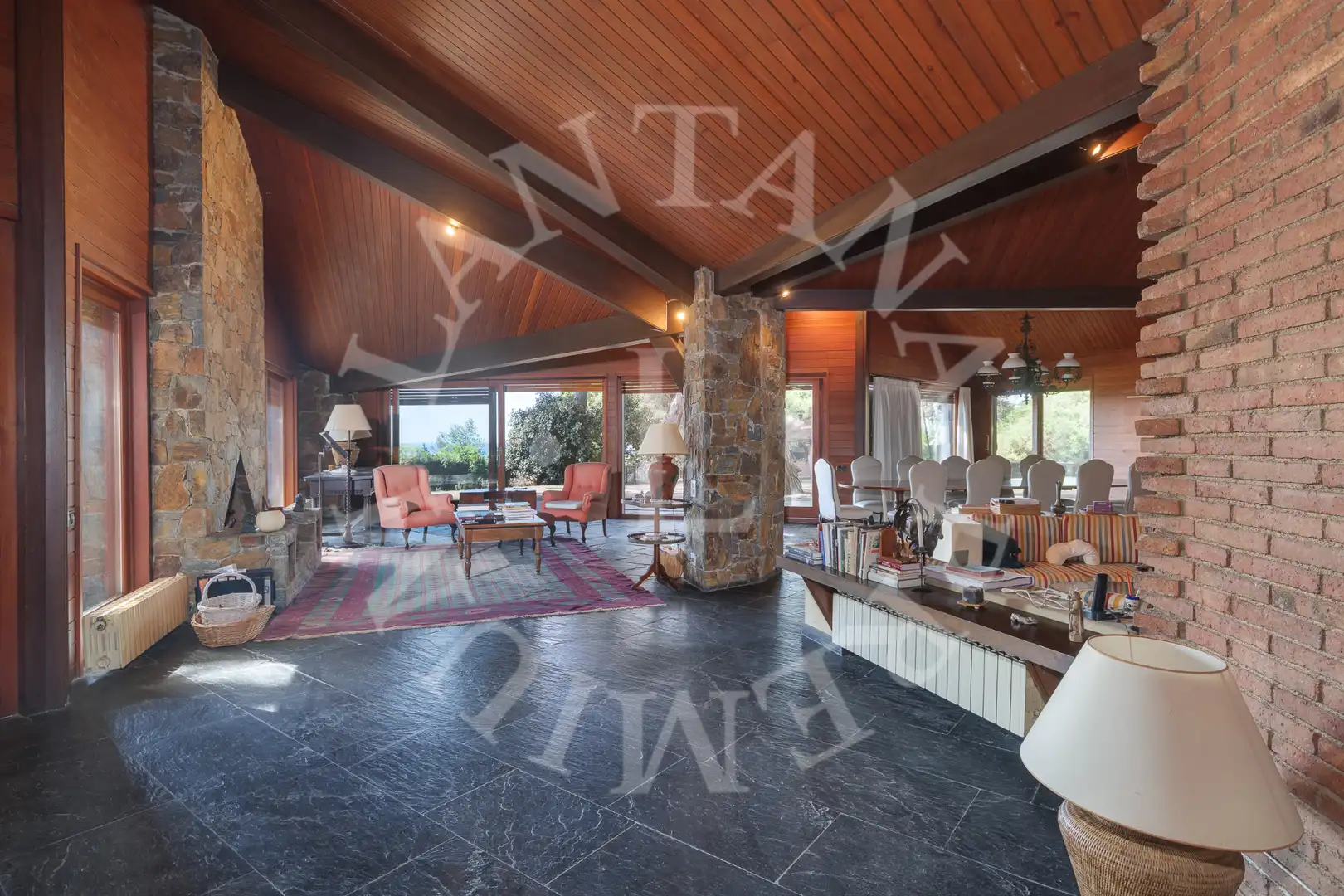 Sala de estar de Casa o chalet en venta en Sant Andreu de Llavaneres con Calefacción, Jardín privado y Trastero