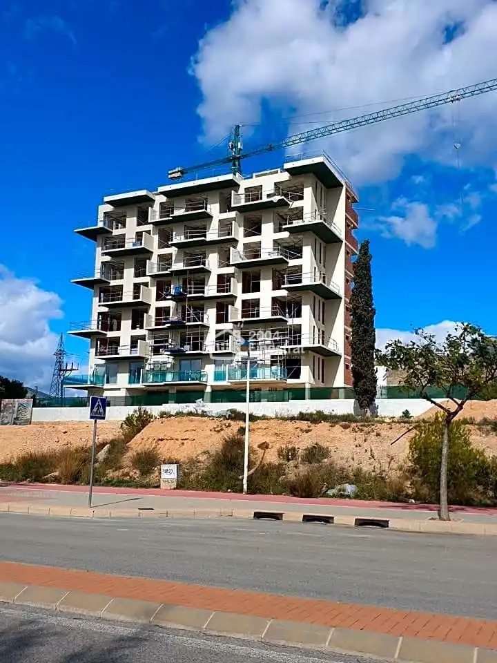 Außenansicht von Wohnung zum Verkauf in Finestrat mit Klimaanlage, Terrasse und Möbliert