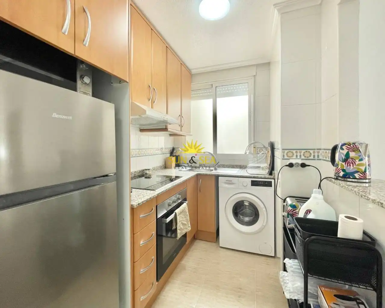 Küche von Wohnung zur Miete in Torrevieja mit Klimaanlage, Heizung und Möbliert