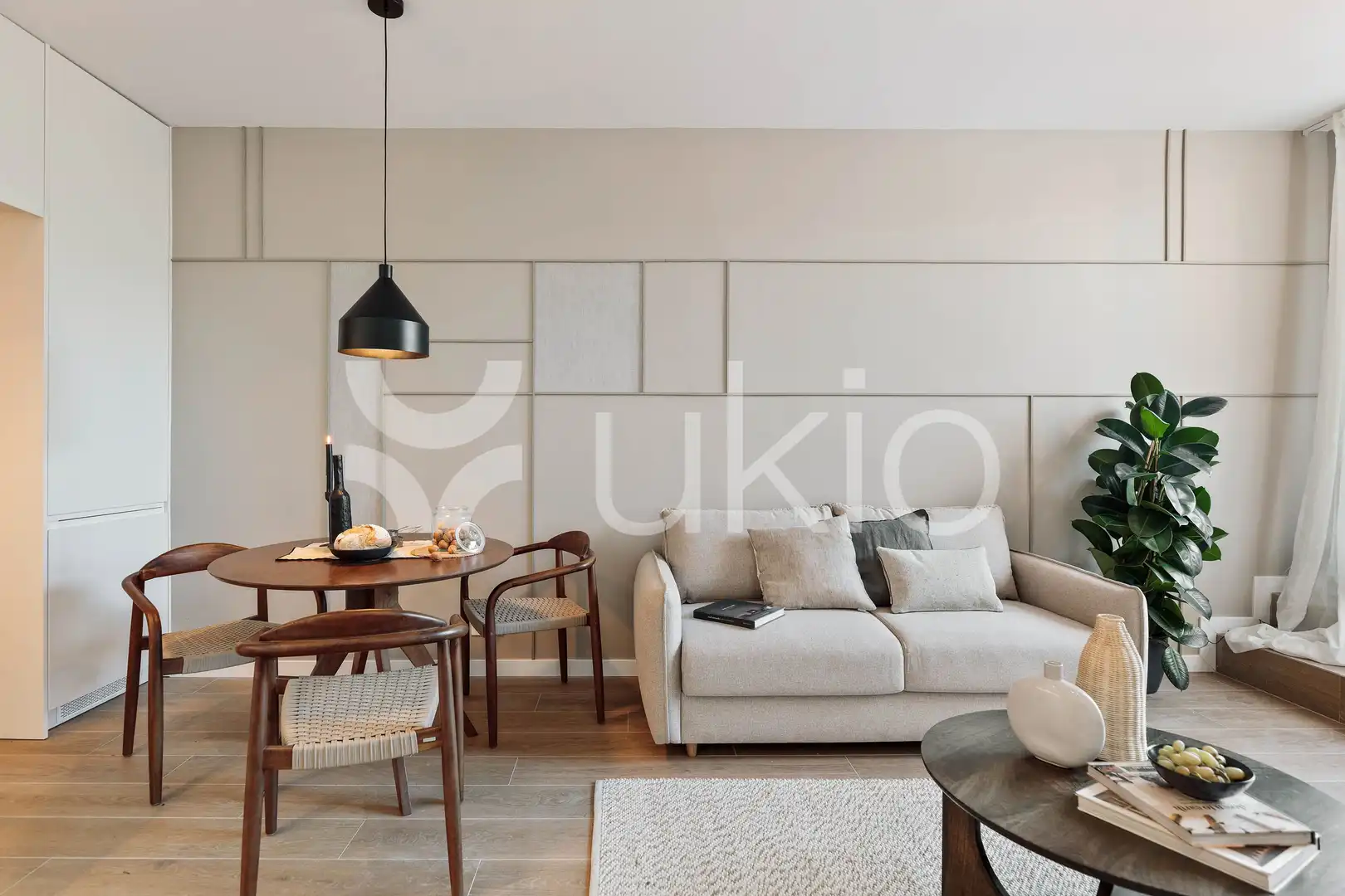 Sala d'estar de Àtic de lloguer en Barcelona amb Aire condicionat, Calefacció i Terrassa
