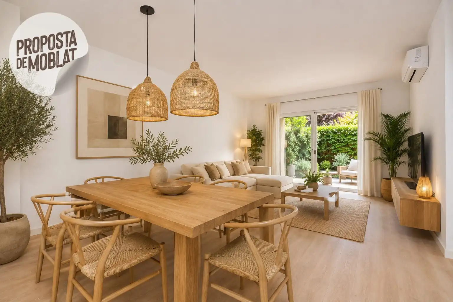 Living room of Ground floor for sale in Sant Cugat del Vallès  with Air Conditioner, Heating and Storage room