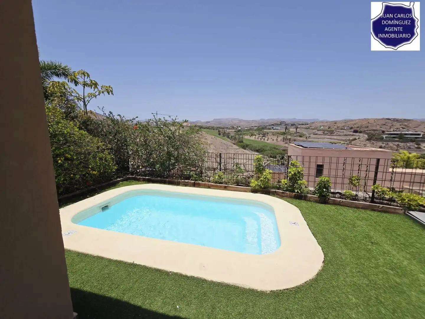 Schwimmbecken von Haus oder Chalet zum Verkauf in San Bartolomé de Tirajana mit Klimaanlage, Privatgarten und Terrasse