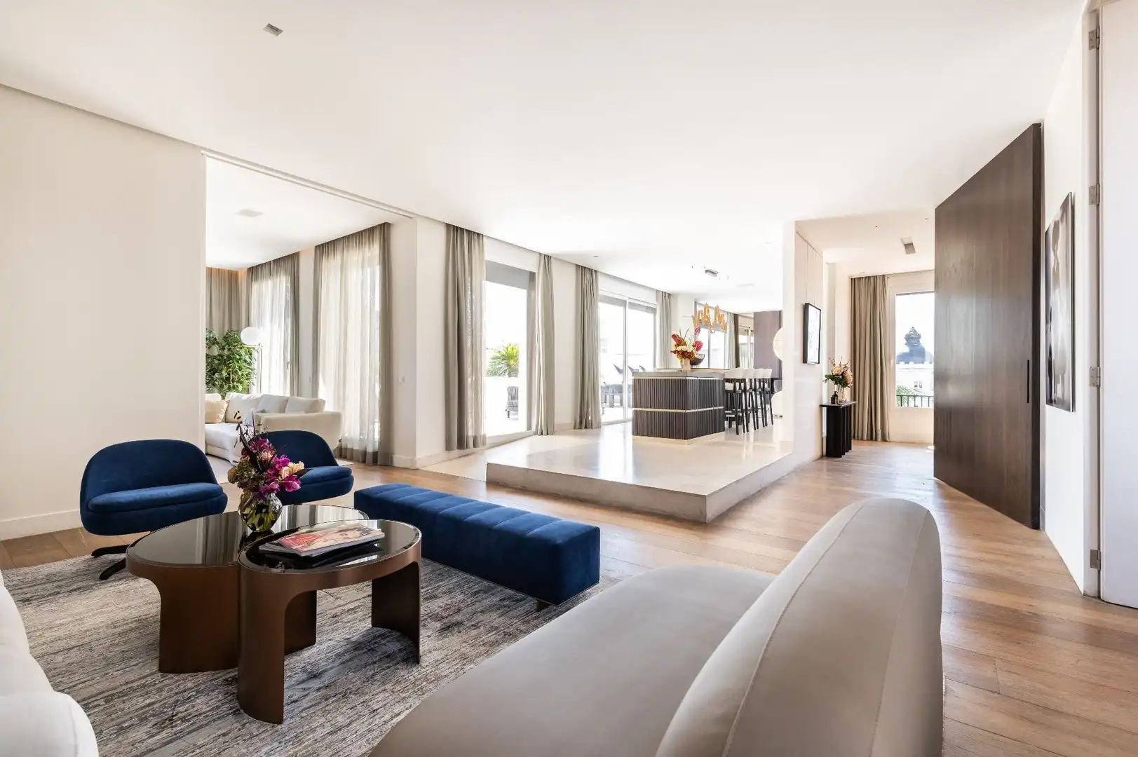Living room of Attic for rent in Madrid  with Air Conditioner, Heating and Terrace
