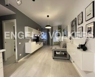 Sala d'estar de Apartament de lloguer en  Barcelona Capital amb Aire condicionat, Calefacció i Moblat