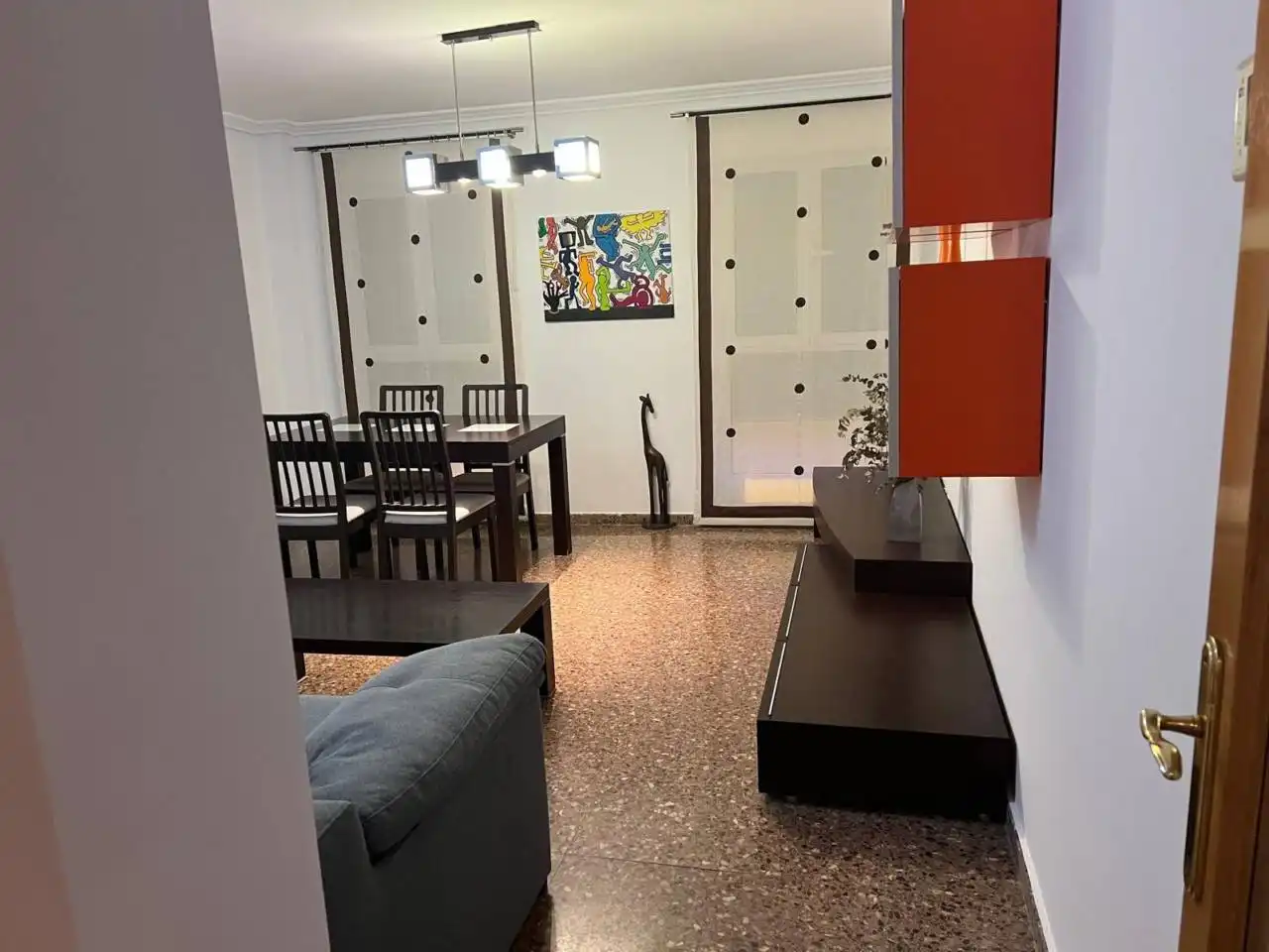 Comedor de Piso de alquiler en Valencia con Aire acondicionado, Calefacción y Amueblado
