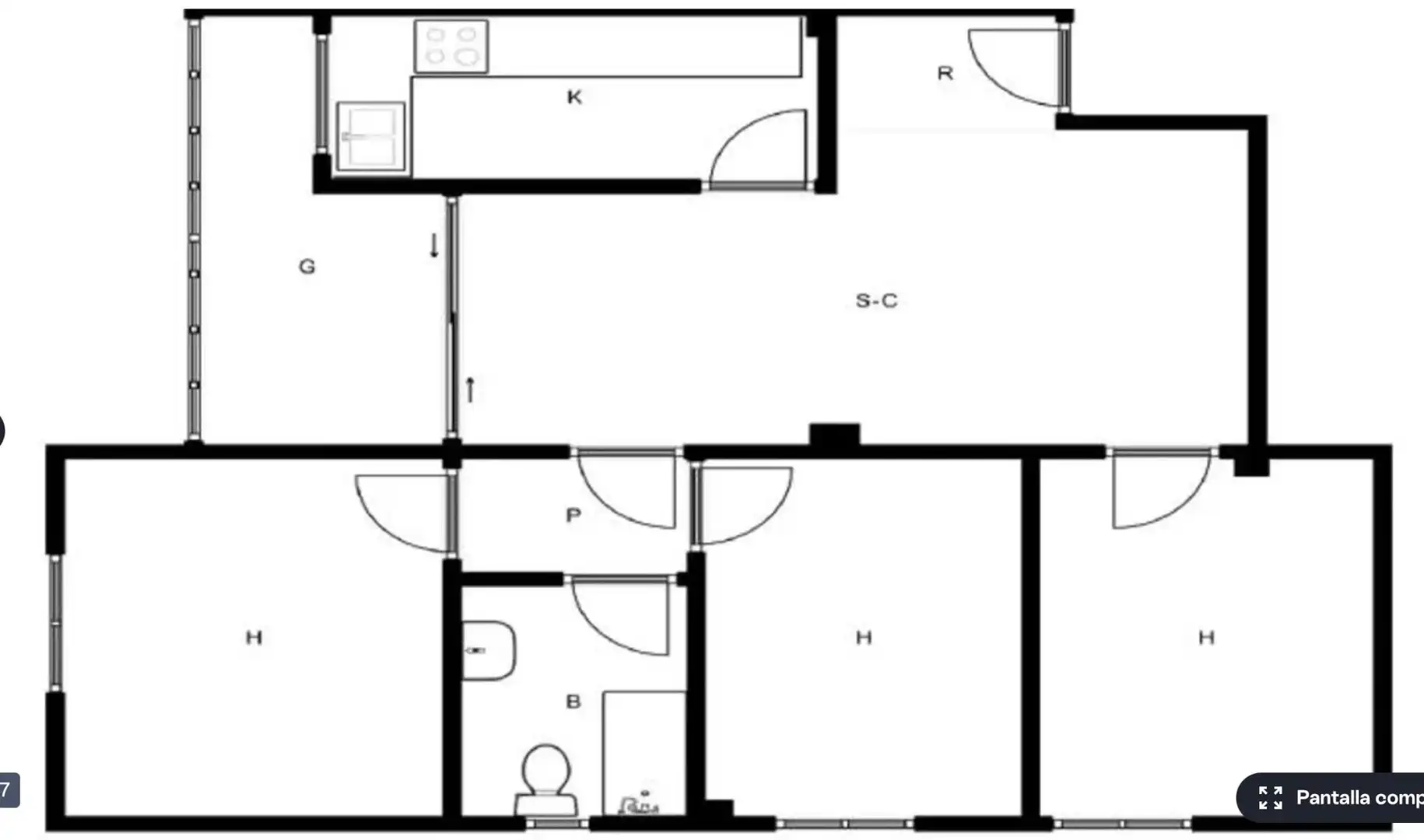 Apartamento en venta en Badalona con Balcón