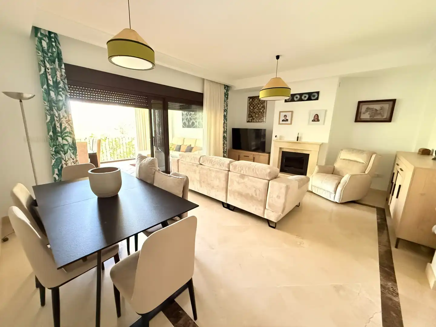 Dining room of Detached homes for sale in Estepona  with Air Conditioner, Terrace and Storage room