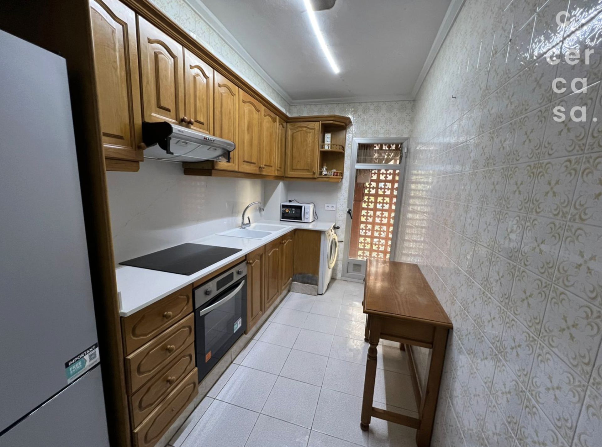 Kitchen of Flat to rent in  Valencia Capital  with Balcony