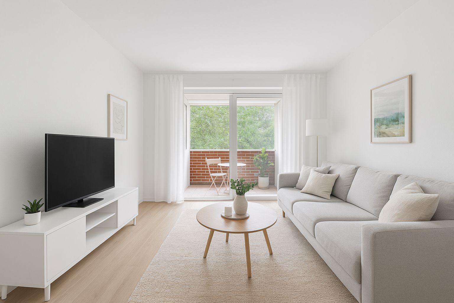 Living room of Flat for sale in  Madrid Capital  with Heating and Terrace