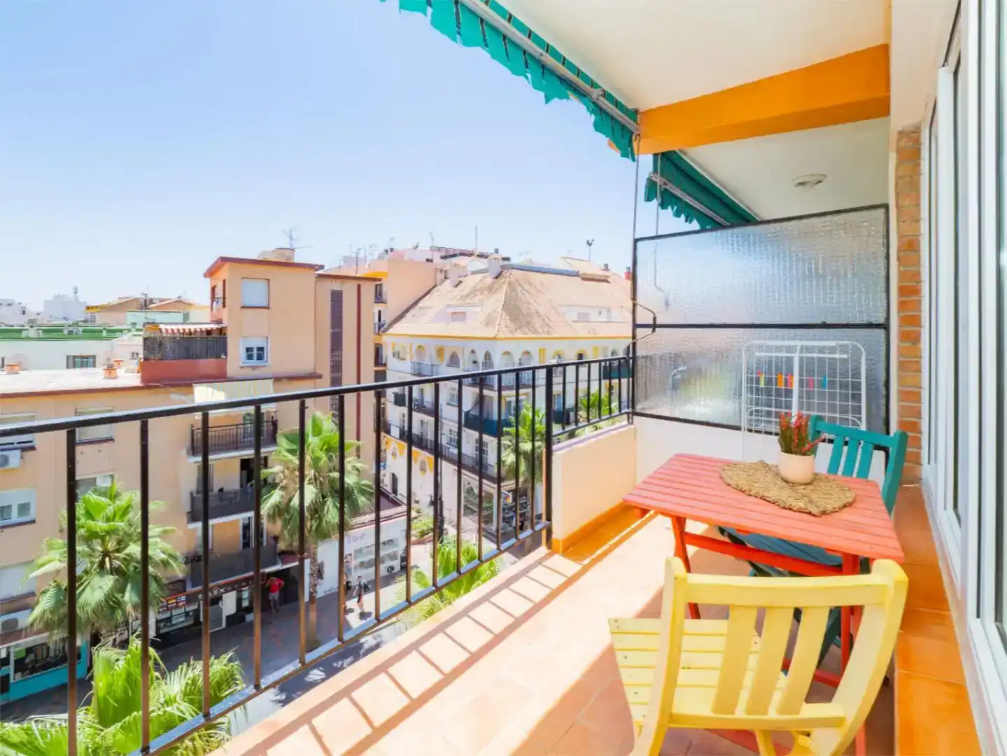 Terrasse von Wohnung zur Miete in Fuengirola mit Klimaanlage, Möbliert und Balkon