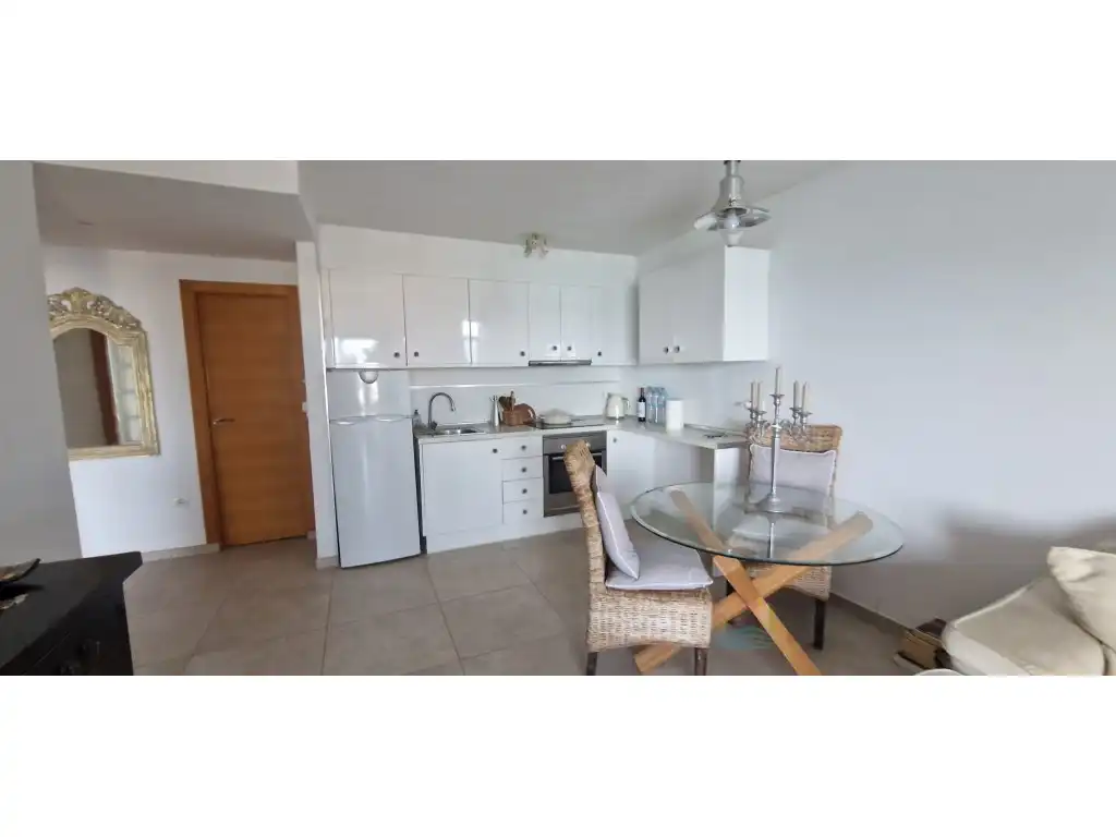 Cuina de Apartament de lloguer en Santa Eulària des Riu amb Terrassa i Moblat