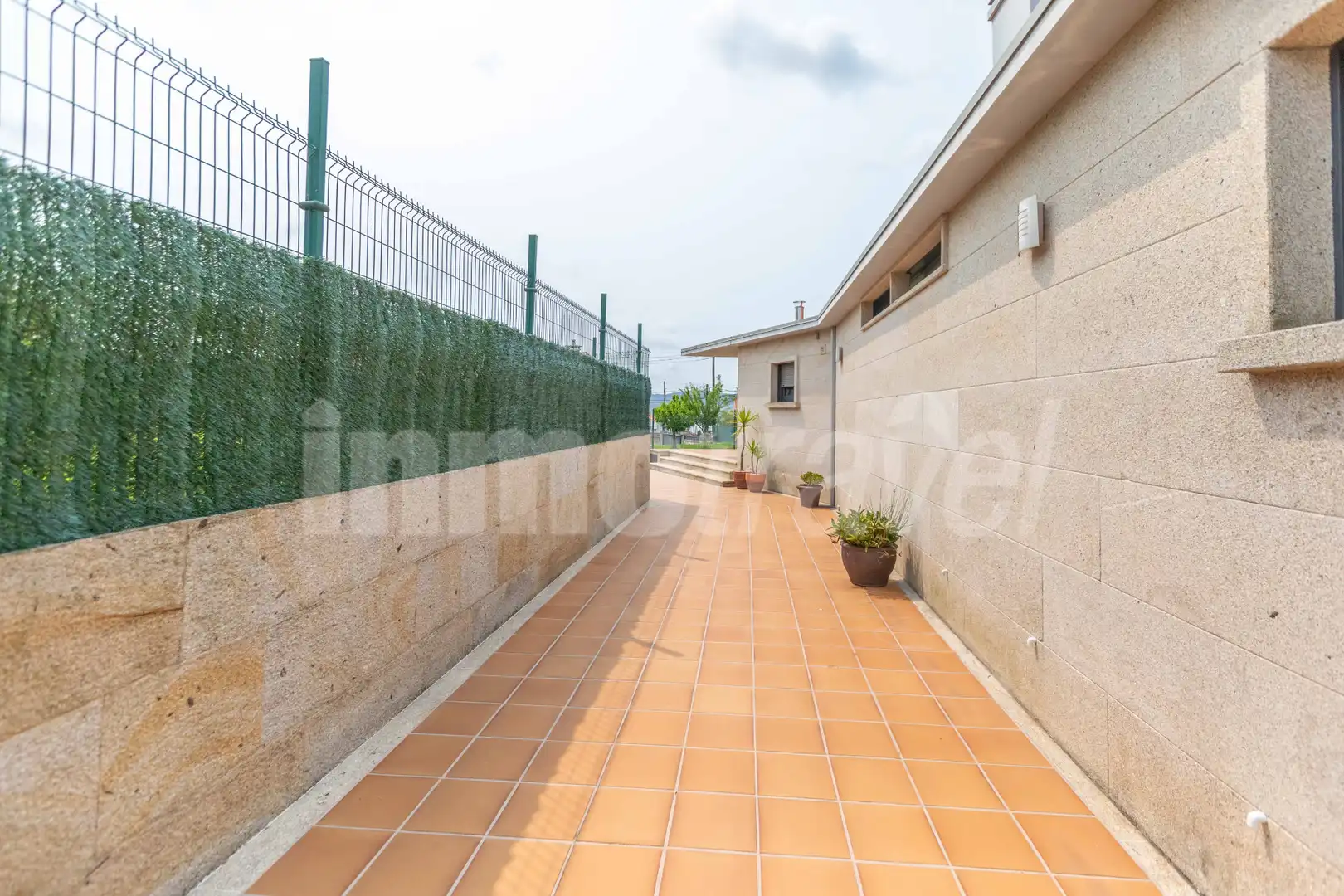 Terraza de Casa o chalet en venta en Sanxenxo con Calefacción, Jardín privado y Parquet