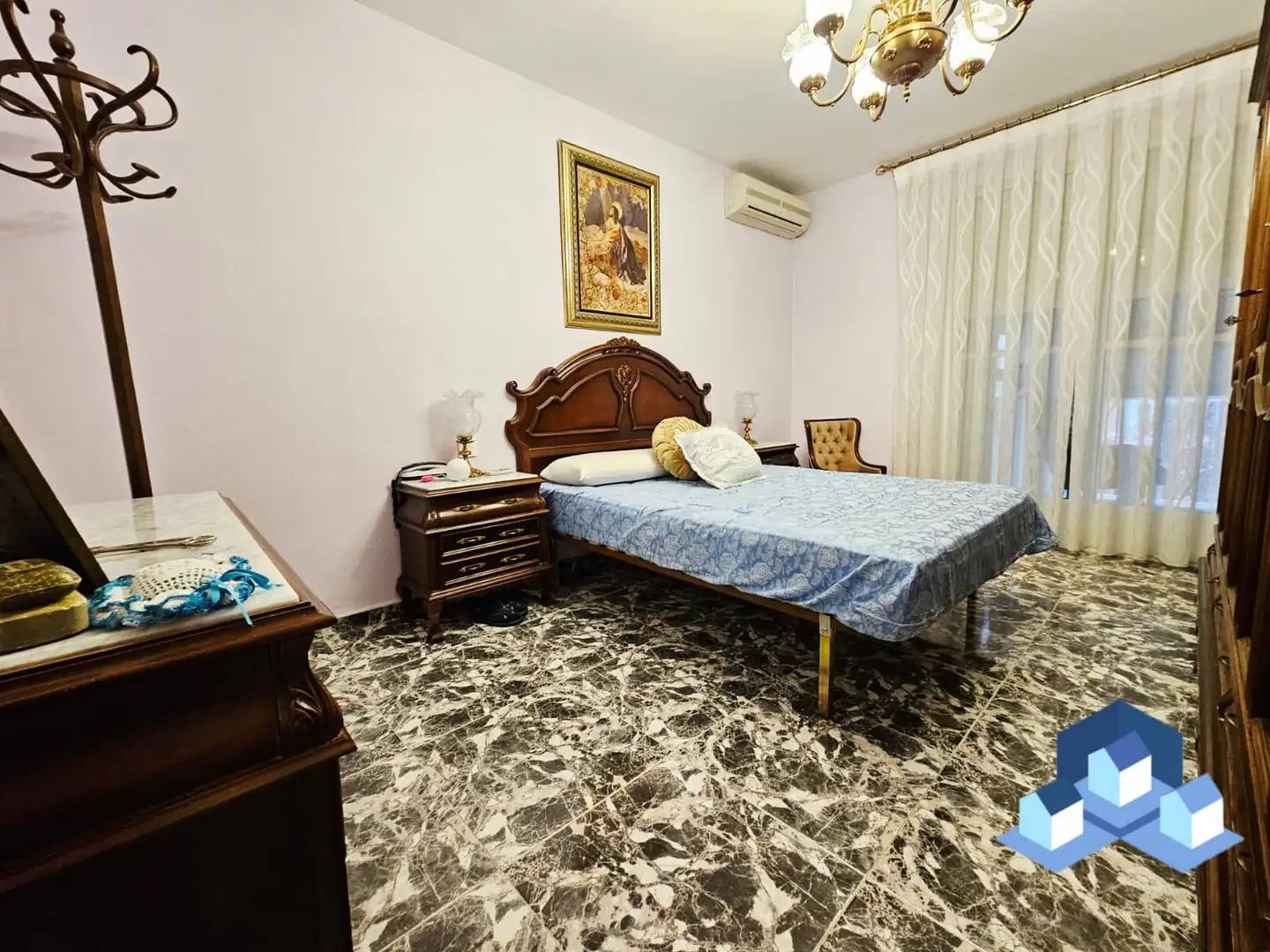 Bedroom of Flat for sale in Lorca  with Air Conditioner, Heating and Storage room