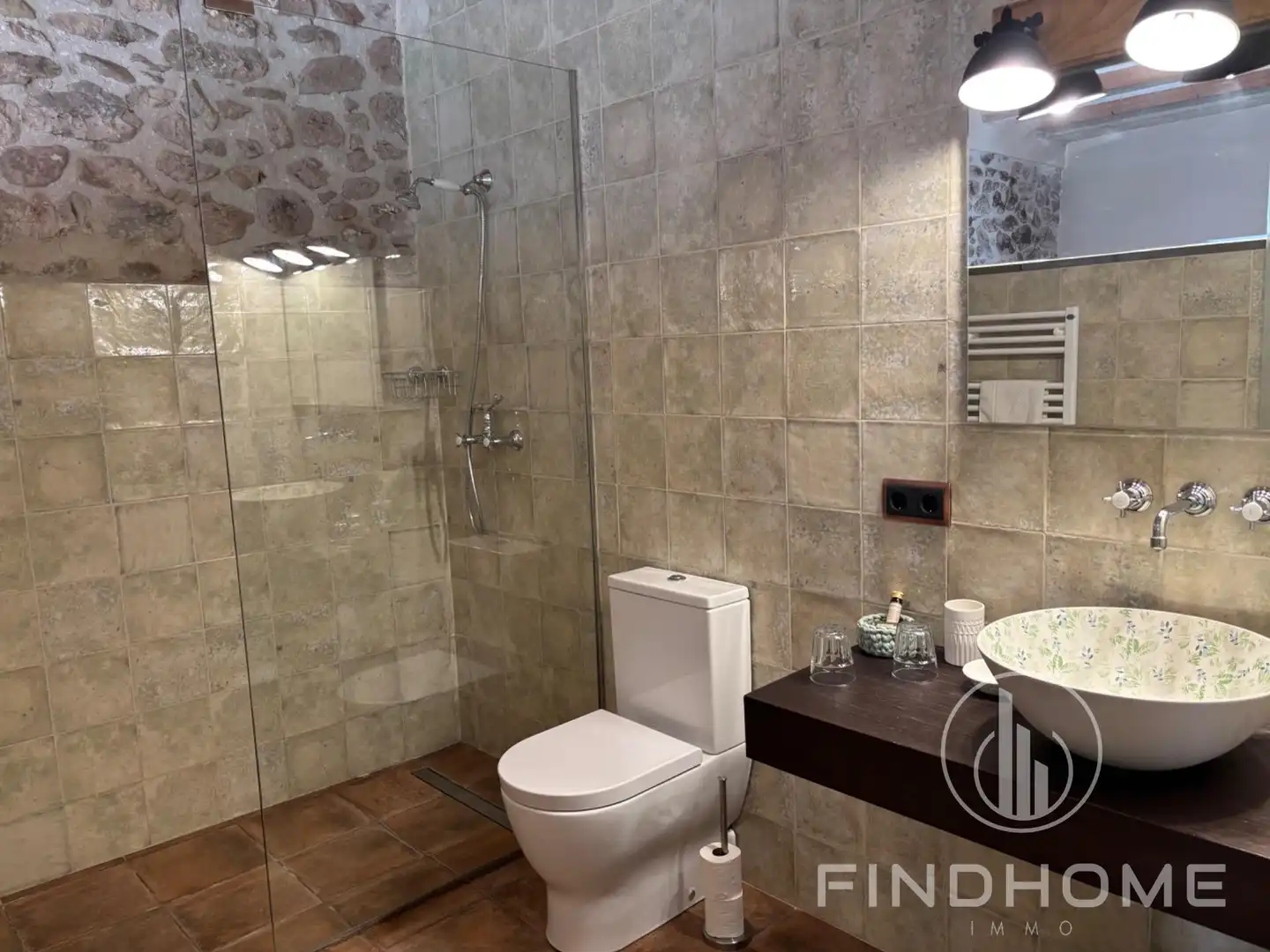 Bathroom of Country homes for sale in Les Preses  with Air Conditioner, Private garden and Terrace