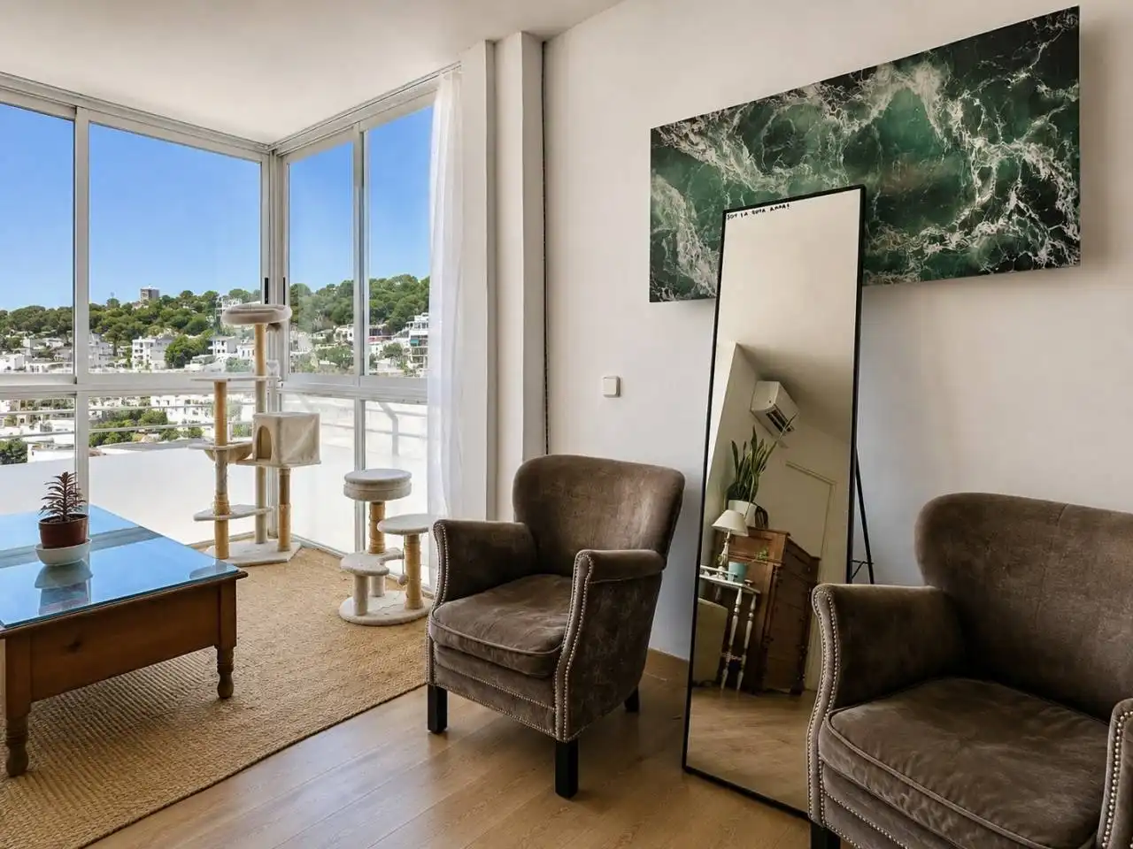 Living room of Flat for sale in  Palma de Mallorca  with Air Conditioner, Heating and Furnished