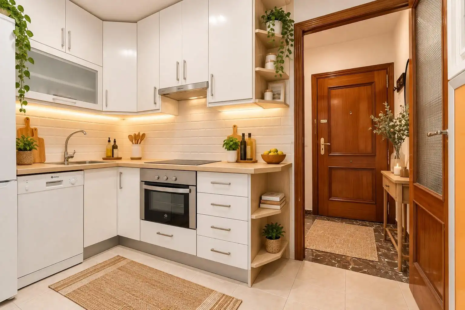 Kitchen of Flat for sale in Granada  with Heating and Furnished