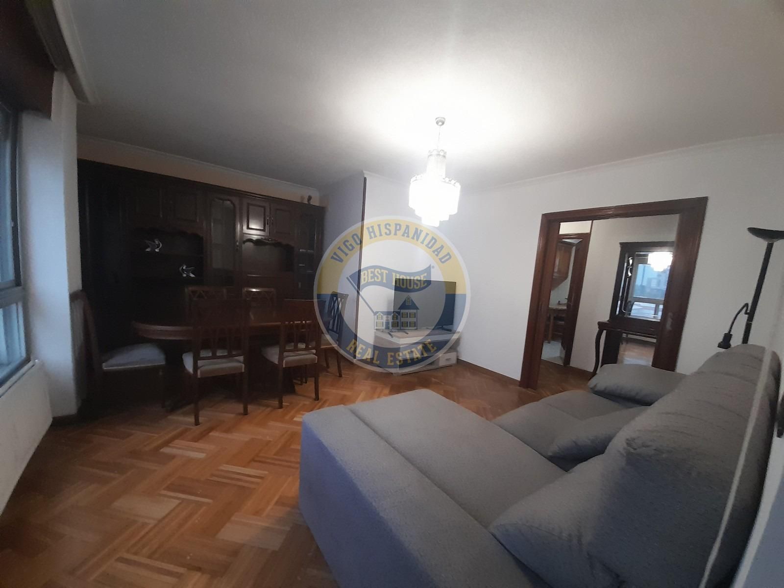 Living room of Flat for sale in Vigo   with Heating, Terrace and Storage room