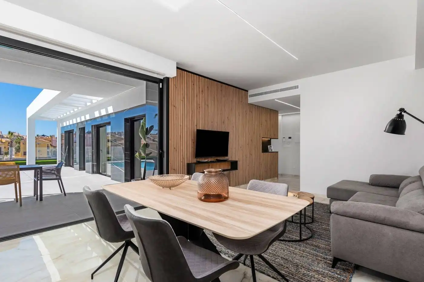 Dining room of Houses for sale in Algorfa  with Private garden, Terrace and Swimming Pool