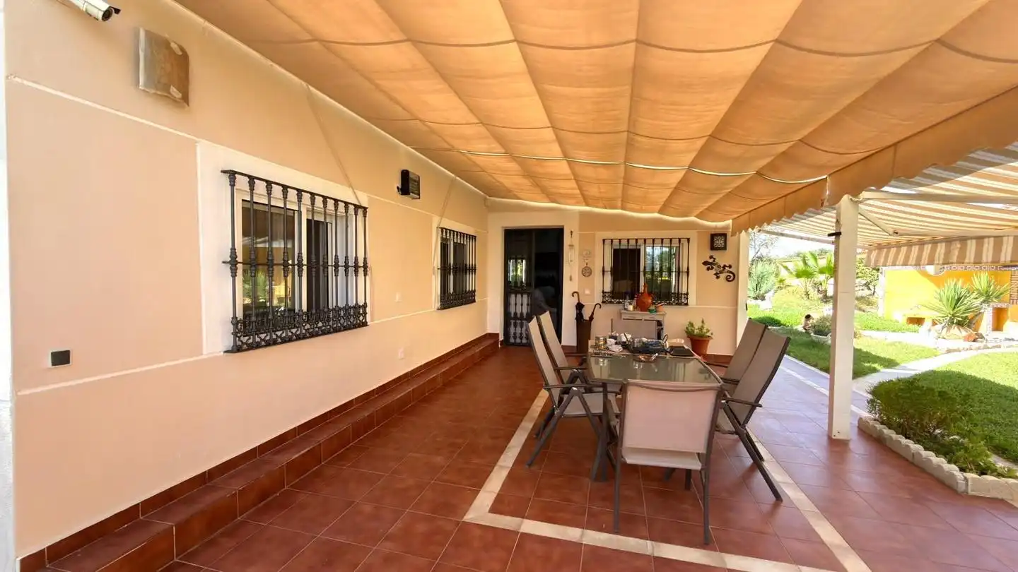 Terraza de Finca rústica en venta en Badajoz con Jardín privado y Piscina