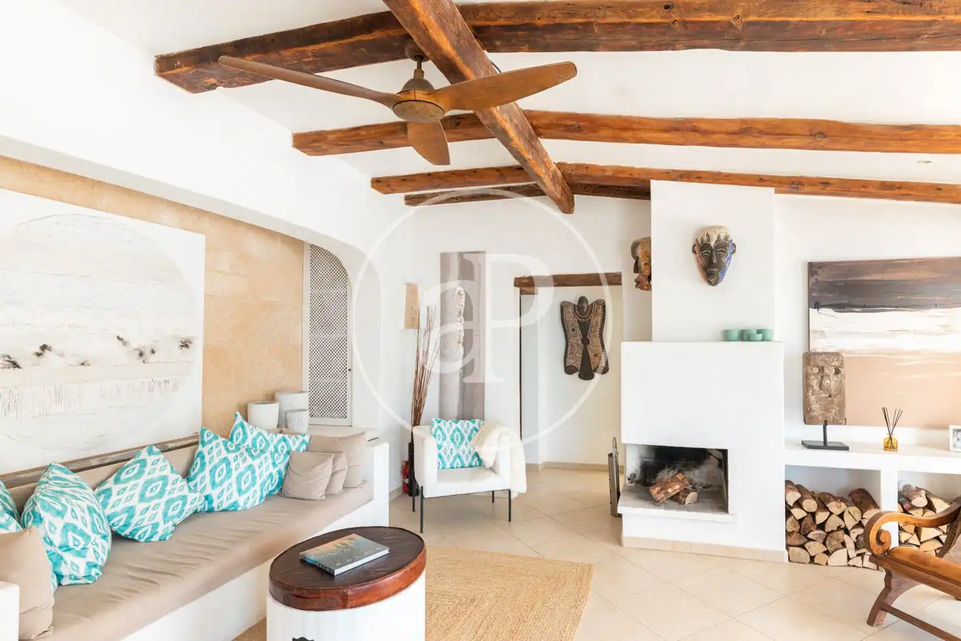 Sala de estar de Piso de alquiler en Andratx con Jardín privado, Terraza y Amueblado