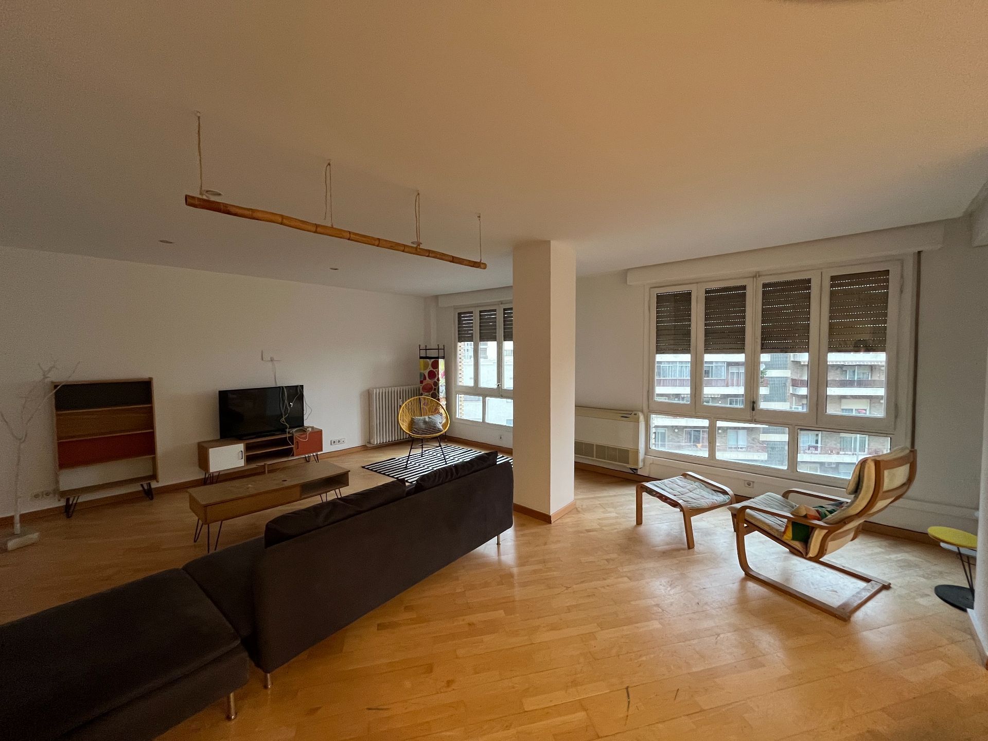 Sala d'estar de Pis de lloguer en  Lleida Capital amb Aire condicionat i Moblat