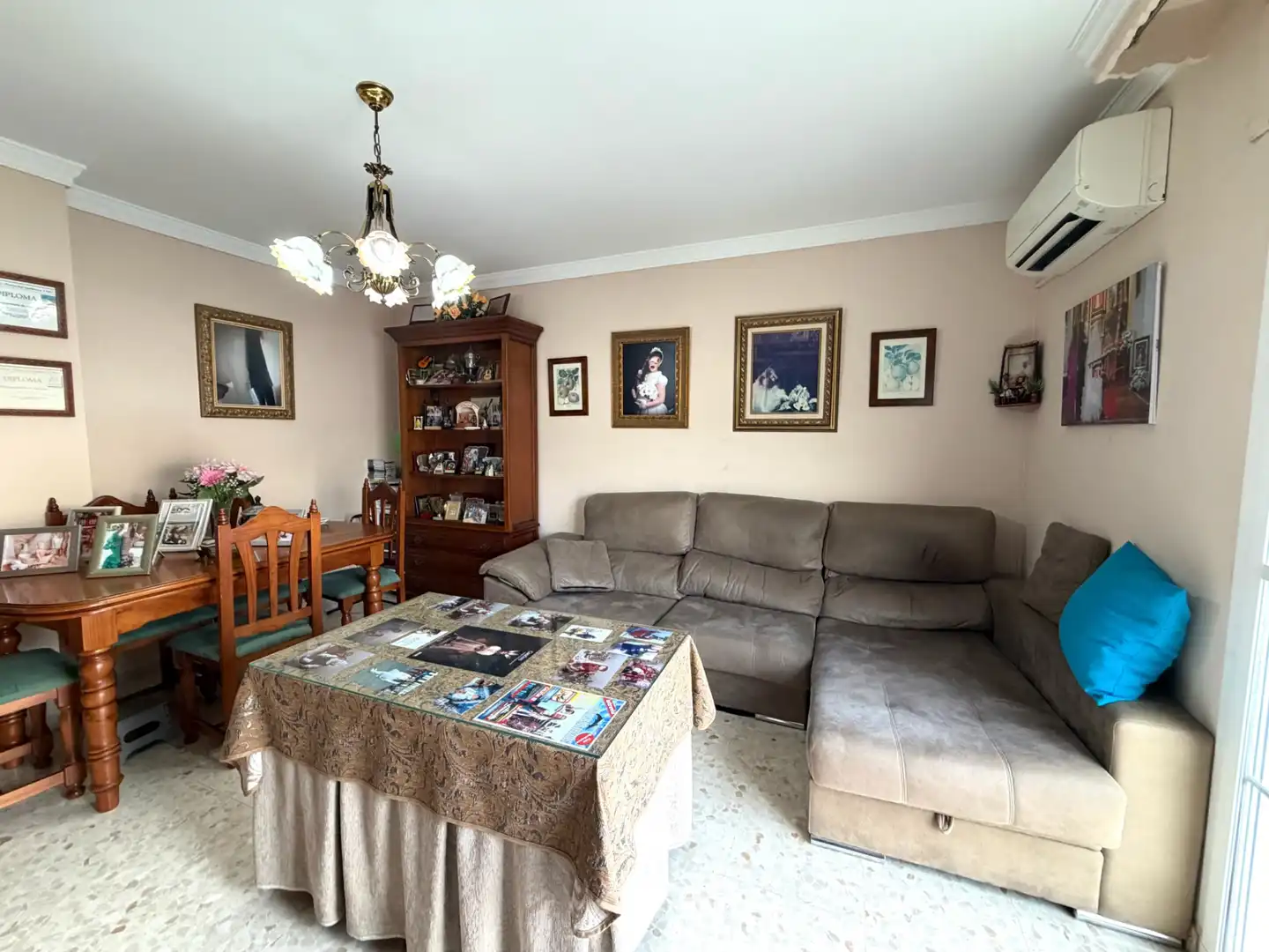 Sala de estar de Piso en venta en Cártama con Aire acondicionado, Amueblado y Balcón