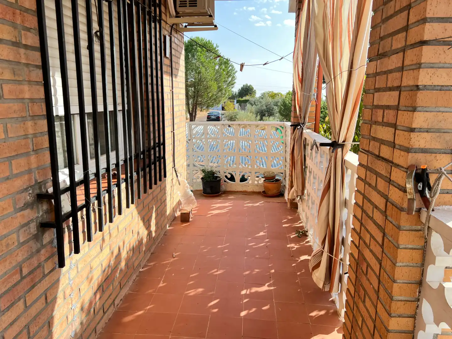 Terrasse von Haus oder Chalet zum Verkauf in Puerto Lápice mit Klimaanlage, Heizung und Privatgarten