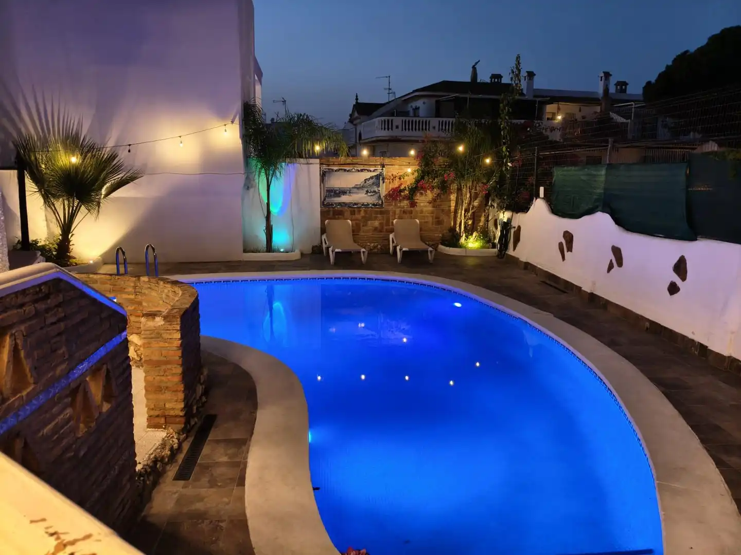 Piscina de Casa o chalet de alquiler en Punta Umbría con Aire acondicionado, Jardín privado y Terraza