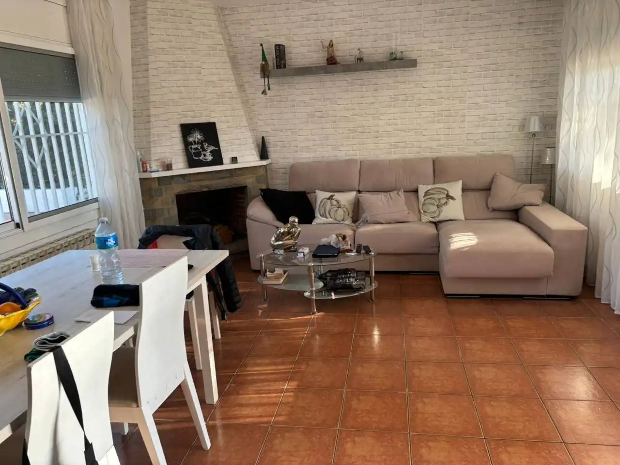 Sala d'estar de Casa o xalet en venda en Fogars de la Selva amb Calefacció, Jardí privat i Terrassa
