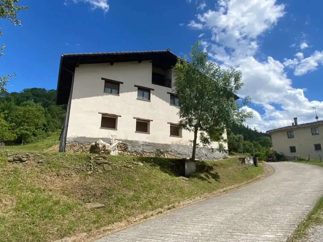 Vista exterior de Casa o chalet en venta en Idiazabal con Calefacción, Terraza y Amueblado