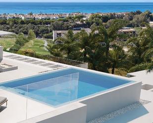 Swimming pool of Attic for sale in Marbella  with Air Conditioner, Private garden and Terrace