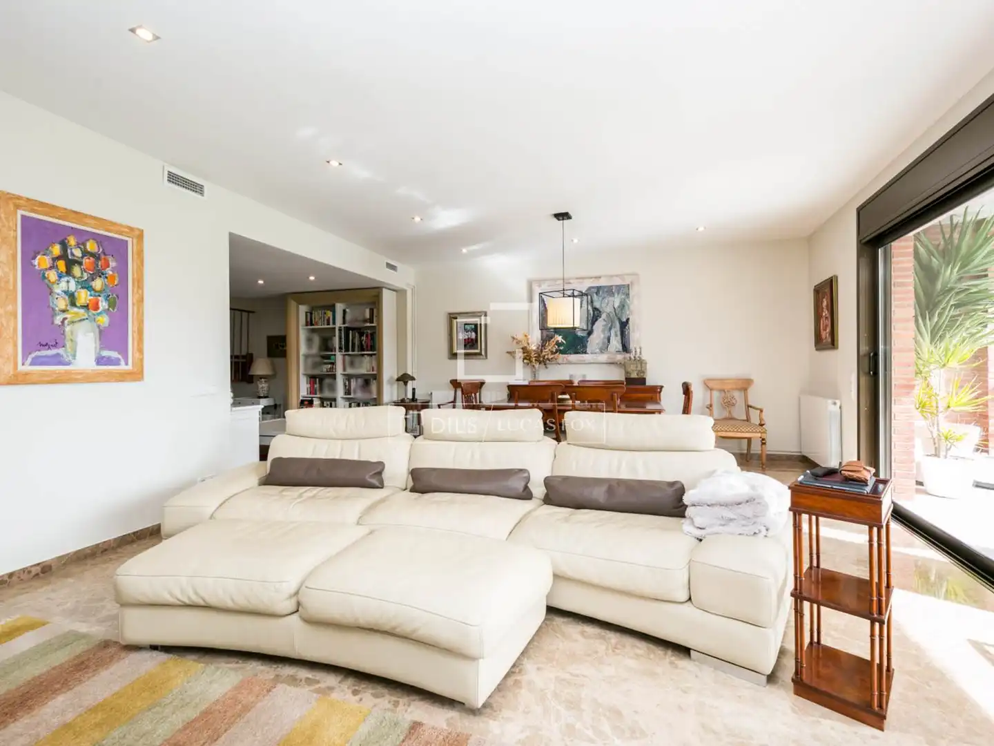 Living room of Houses for rent in Castelldefels  with Air Conditioner, Private garden and Terrace