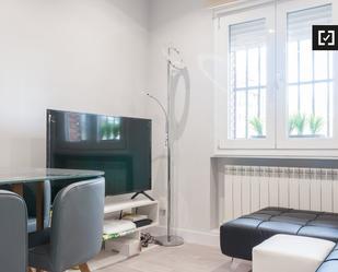 Living room of Flat to rent in  Madrid Capital  with Air Conditioner, Heating and Furnished